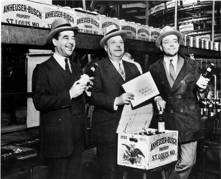 August Busch en una transmición de CBS